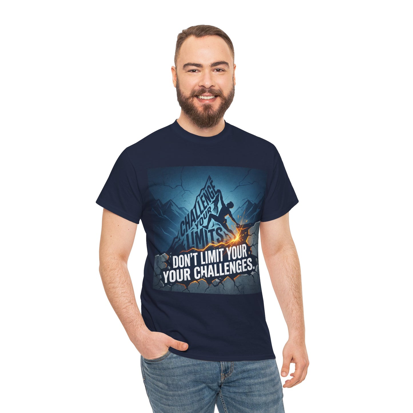 Motivational T-Shirts - "Don't Limit Your Challenges" Inspirational Breakthrough T-Shirt