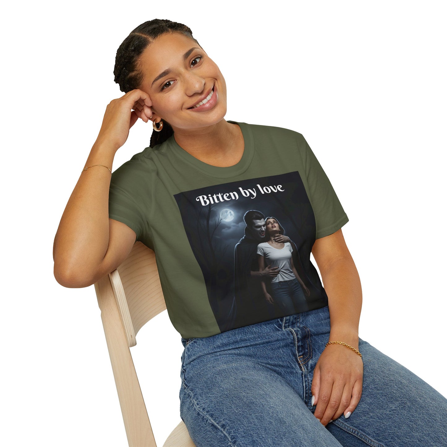 Customizable Unisex Cotton Softstyle Halloween T-Shirt - Romantic Gift, Couple's Apparel, Halloween Costume, Love Story Merchandise, Vintage Graphic Tee