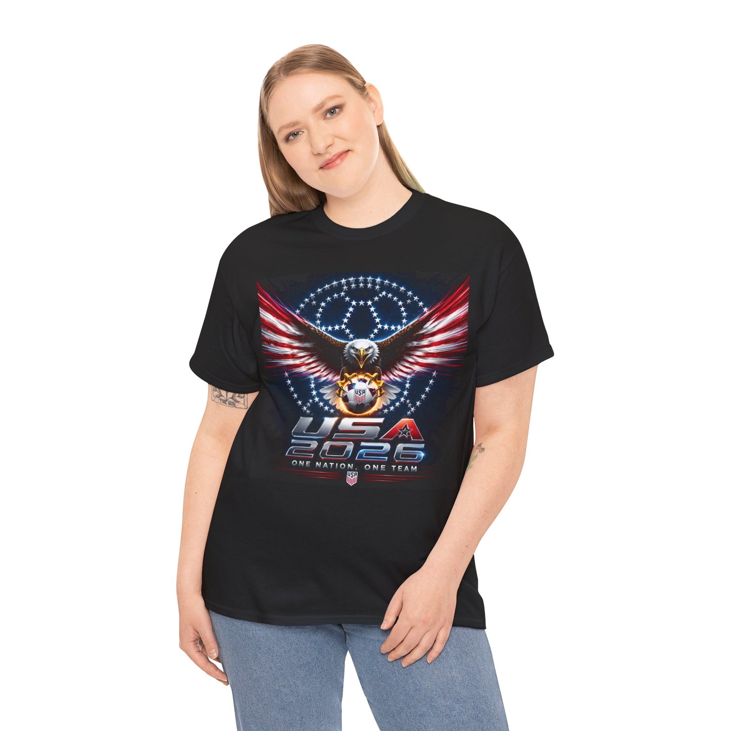 USA 2026 World Cup T-Shirt —  One Nation One Team cotton T-Shirt