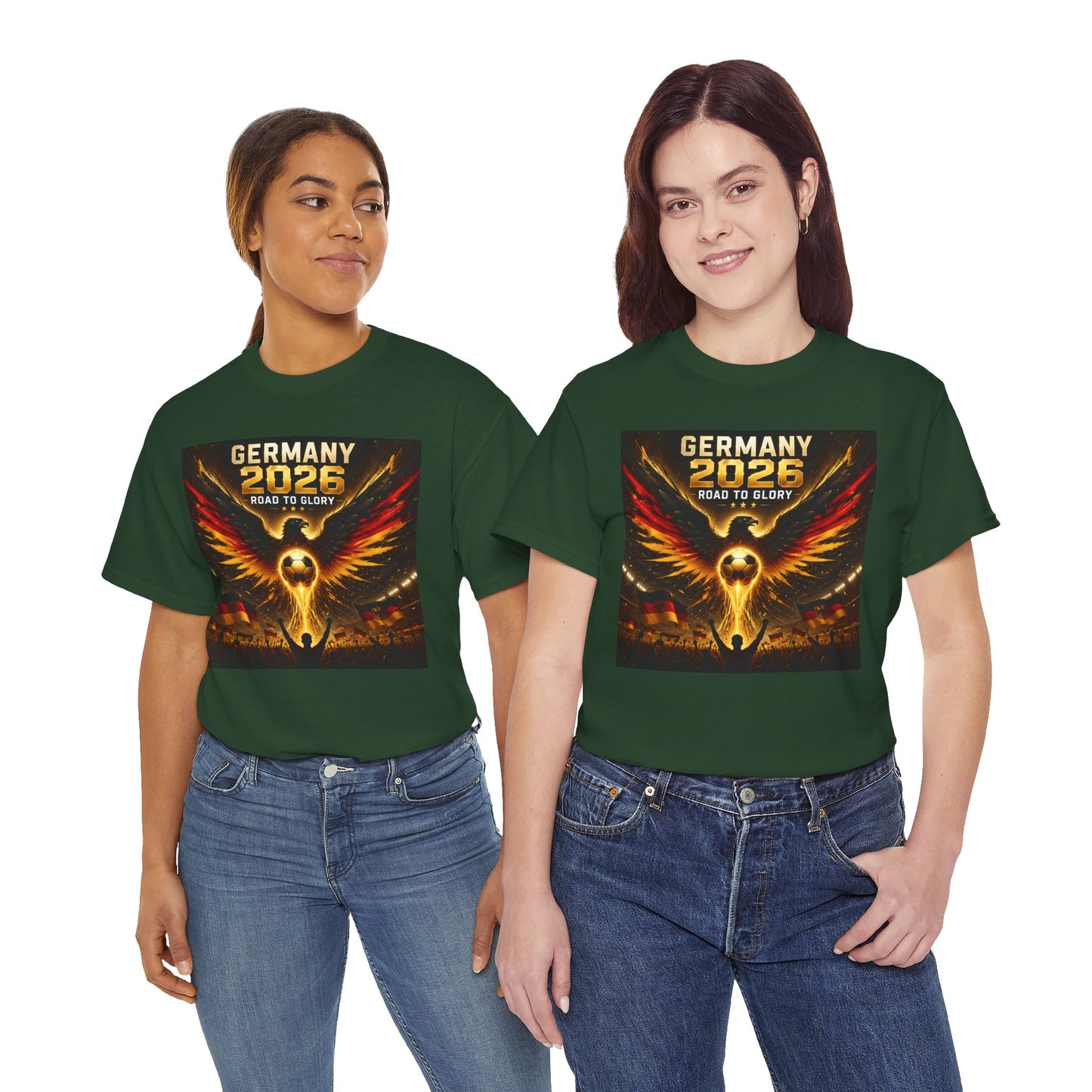 USA 2026 World Cup T-Shirt - Germany 2026 — Flaming Phoenix Football Fan Tee