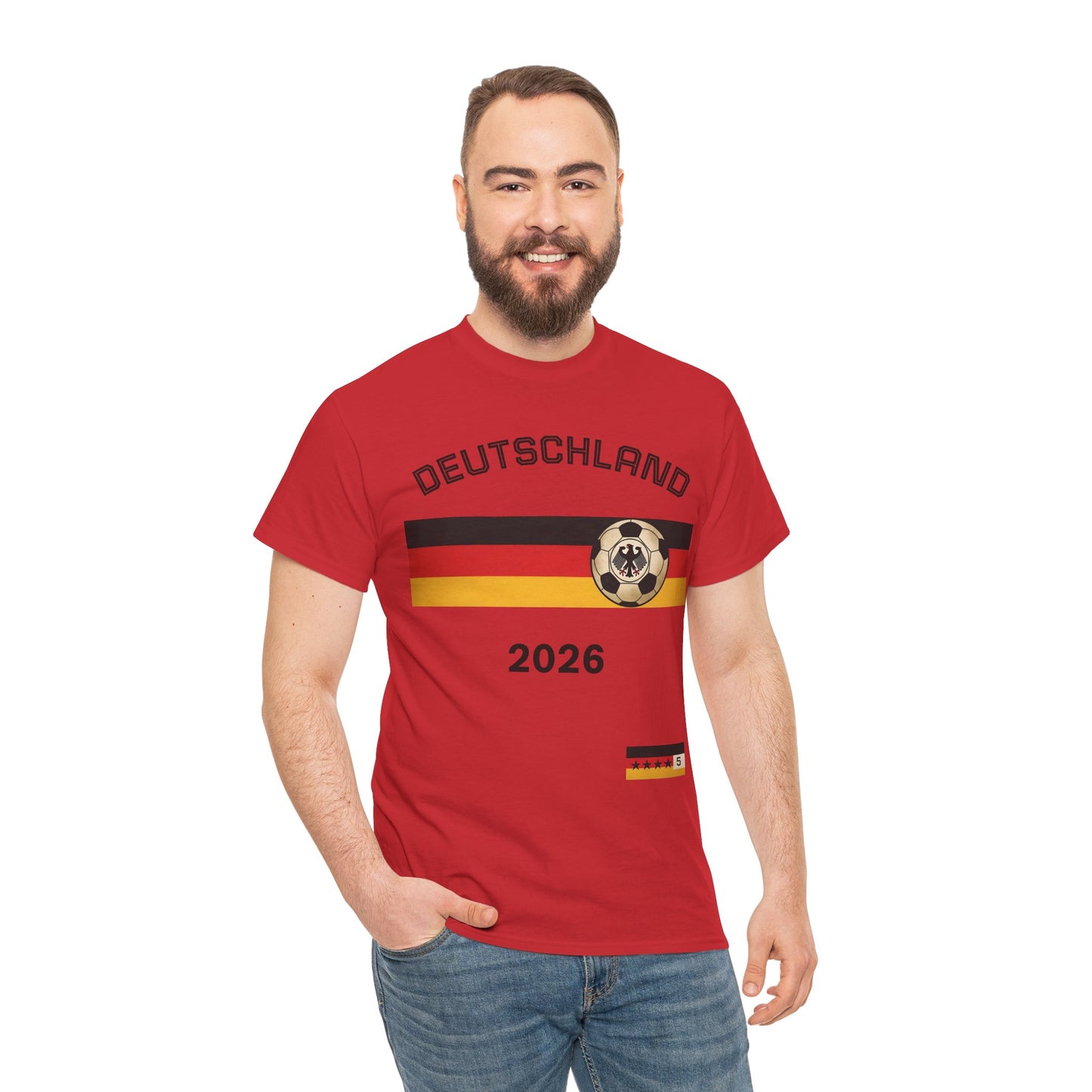 Deutschland 2026 World Cup T-Shirt — German Flag Football Shirt