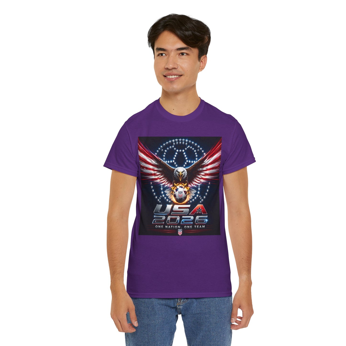 USA 2026 World Cup T-Shirt —  One Nation One Team cotton T-Shirt