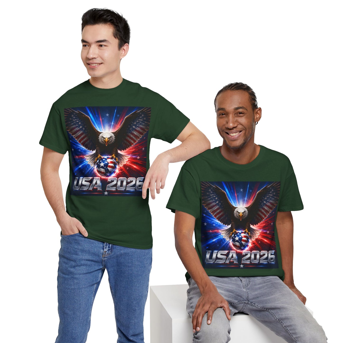 USA 2026 World Cup T-Shirt — USA Fans American Flag Design