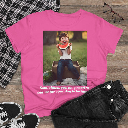Customizable Women's Midweight Cotton Tee