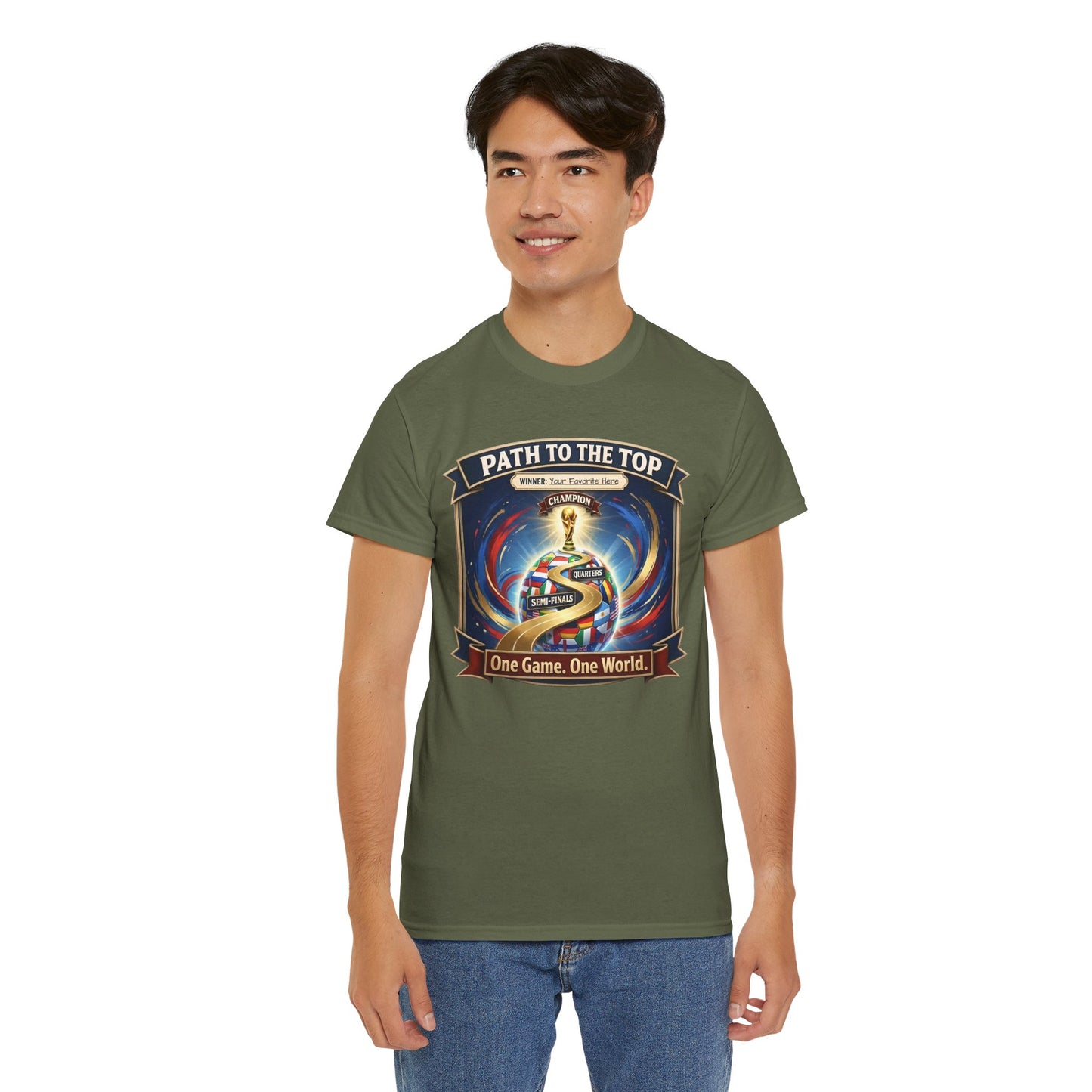 World Cup 2026 Cotton T-Shirt — “One Game. One World”