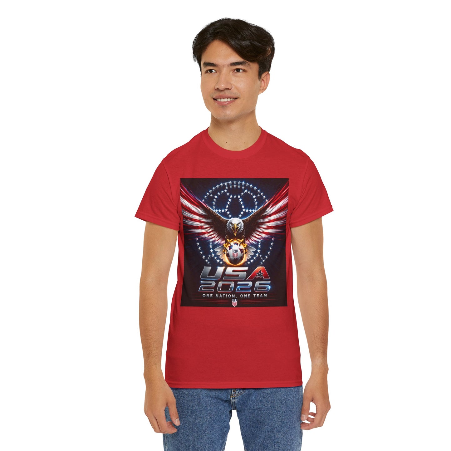 USA 2026 World Cup T-Shirt —  One Nation One Team cotton T-Shirt