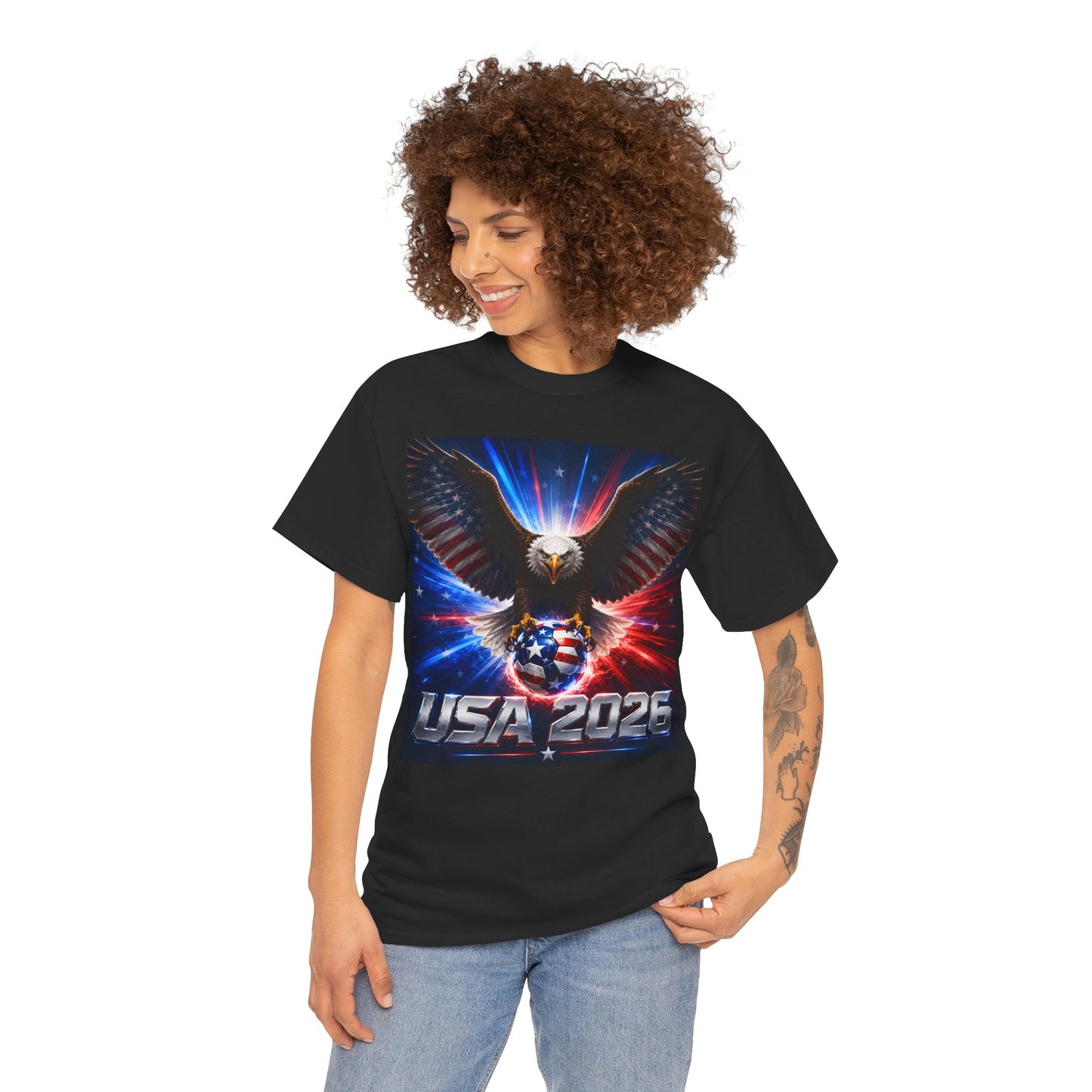 USA 2026 World Cup T-Shirt — USA Fans American Flag Design