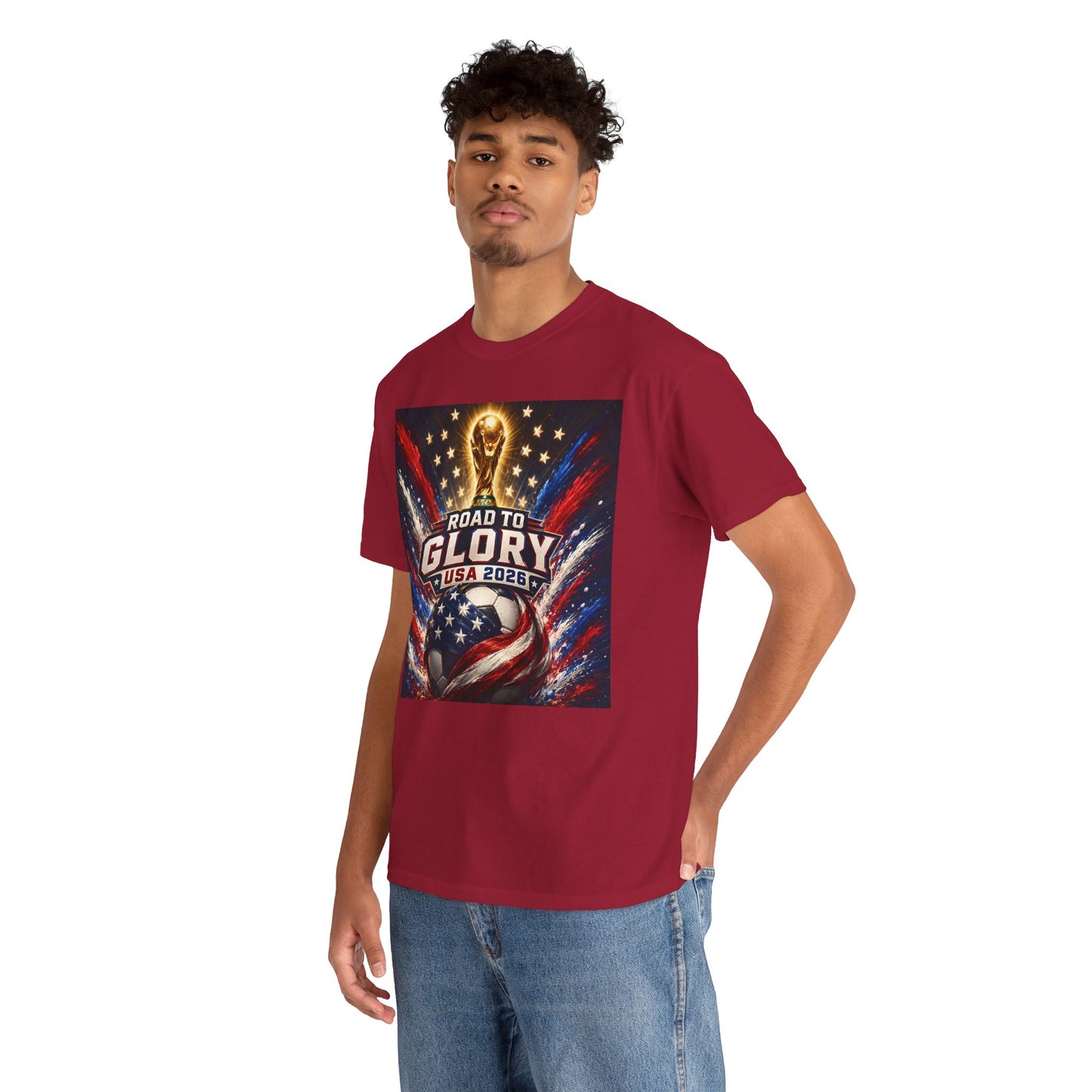 USA 2026 World Cup T-Shirt - Road to Glory Soccer Cotton T-Shirt