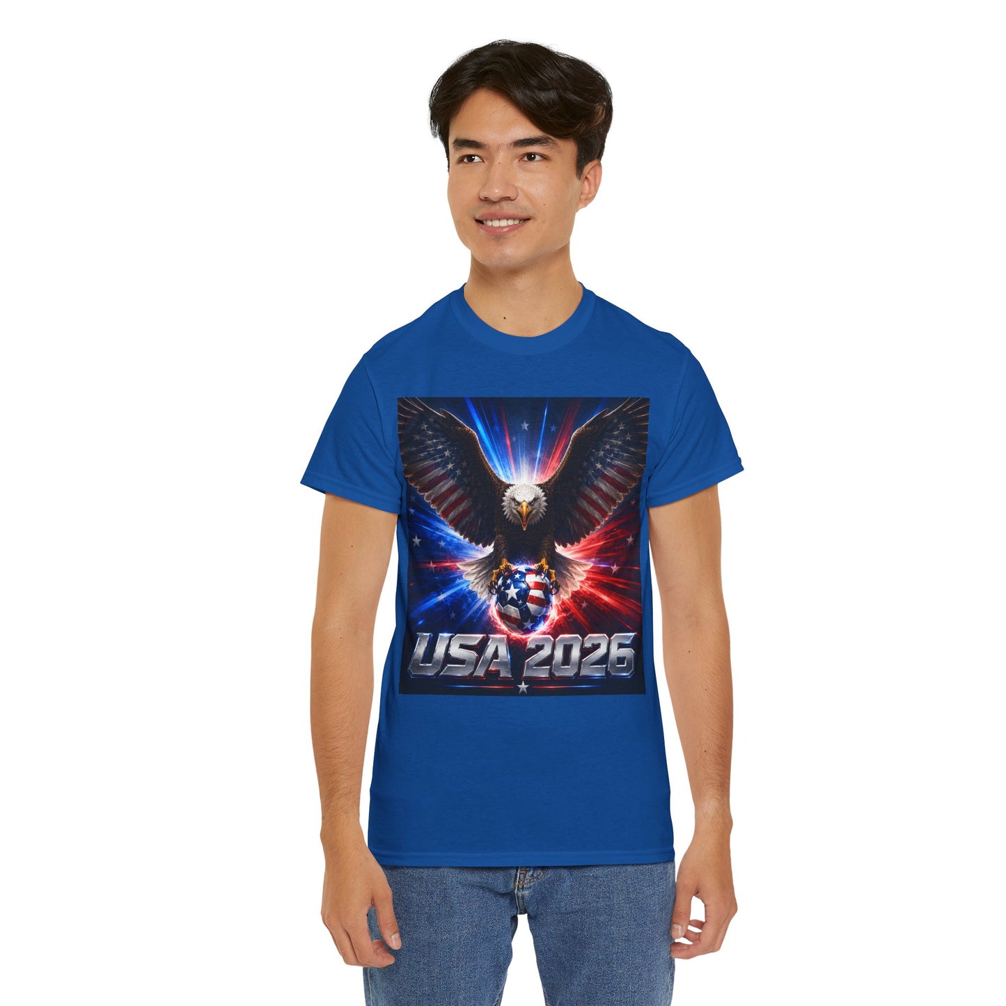 USA 2026 World Cup T-Shirt — USA Fans American Flag Design