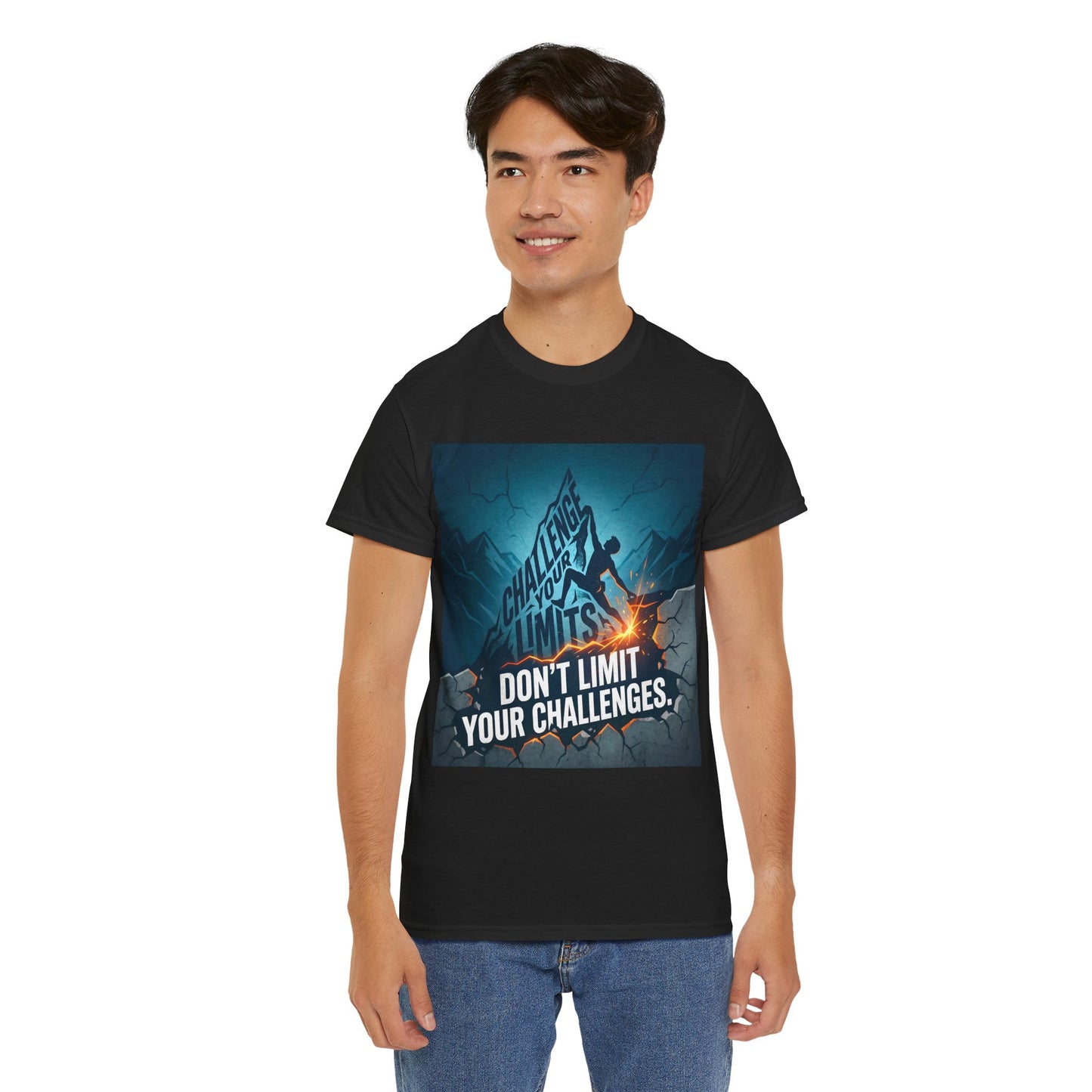 Motivational T-Shirts - "Don't Limit Your Challenges" Inspirational Breakthrough T-Shirt