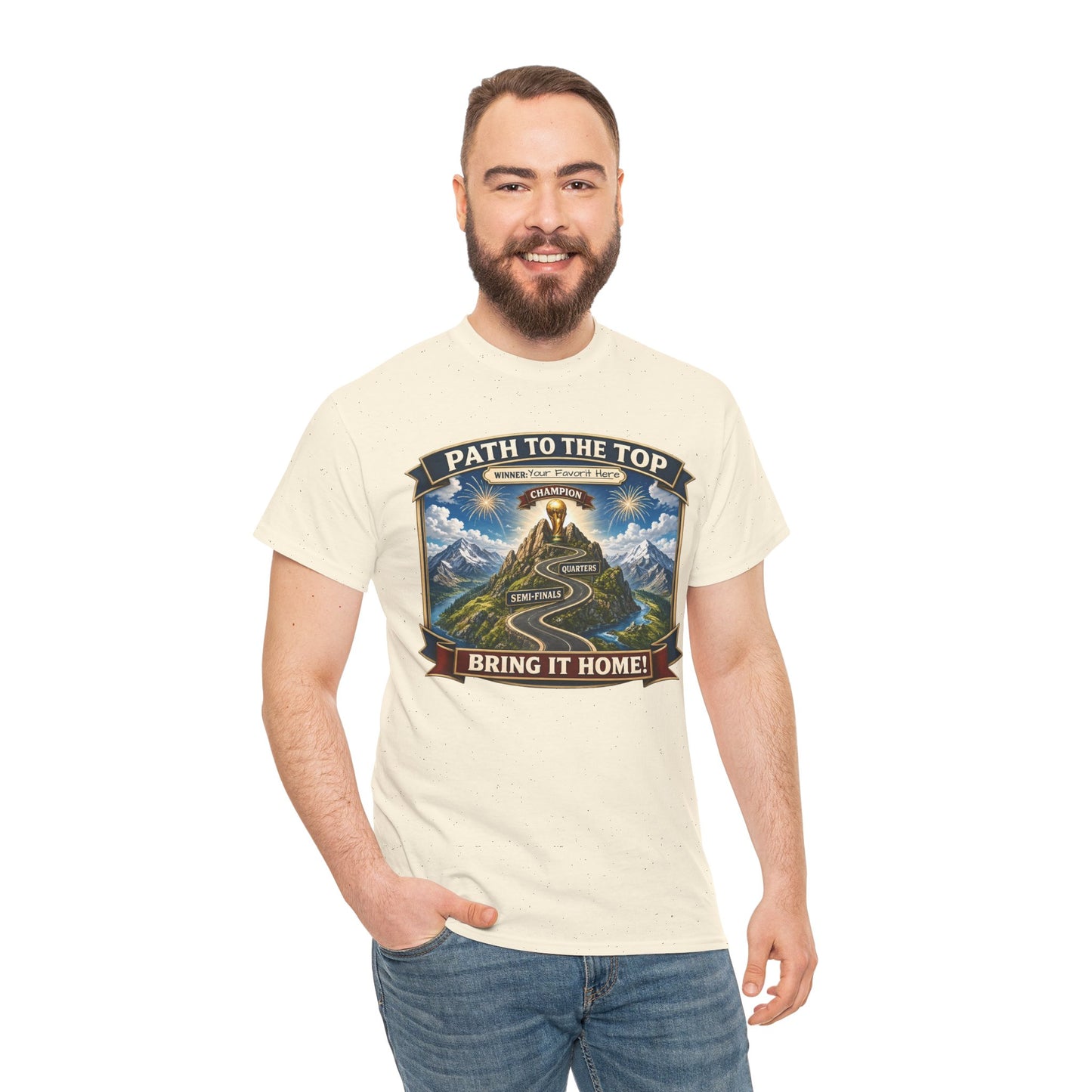 World Cup 2026 Cotton T-Shirt — “Your Favorite at the Top”