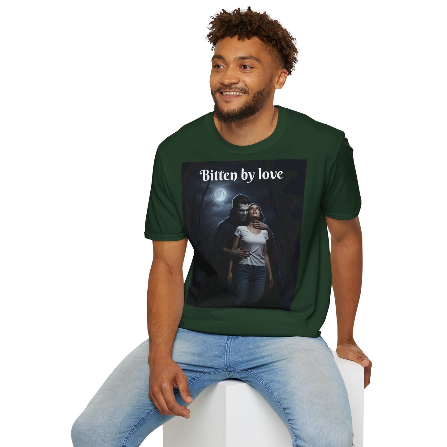 Customizable Unisex Cotton Softstyle Halloween T-Shirt - Romantic Gift, Couple's Apparel, Halloween Costume, Love Story Merchandise, Vintage Graphic Tee