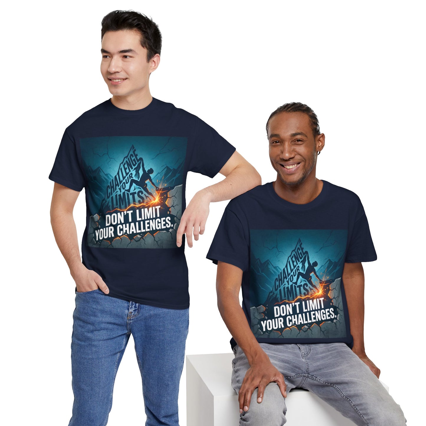 Motivational T-Shirts - "Don't Limit Your Challenges" Inspirational Breakthrough T-Shirt
