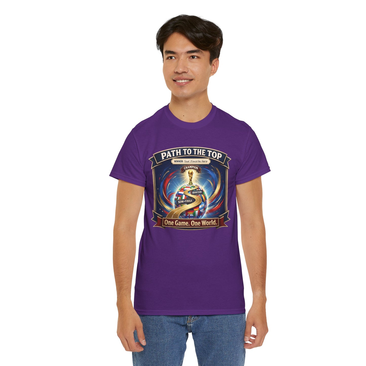 World Cup 2026 Cotton T-Shirt — “One Game. One World”