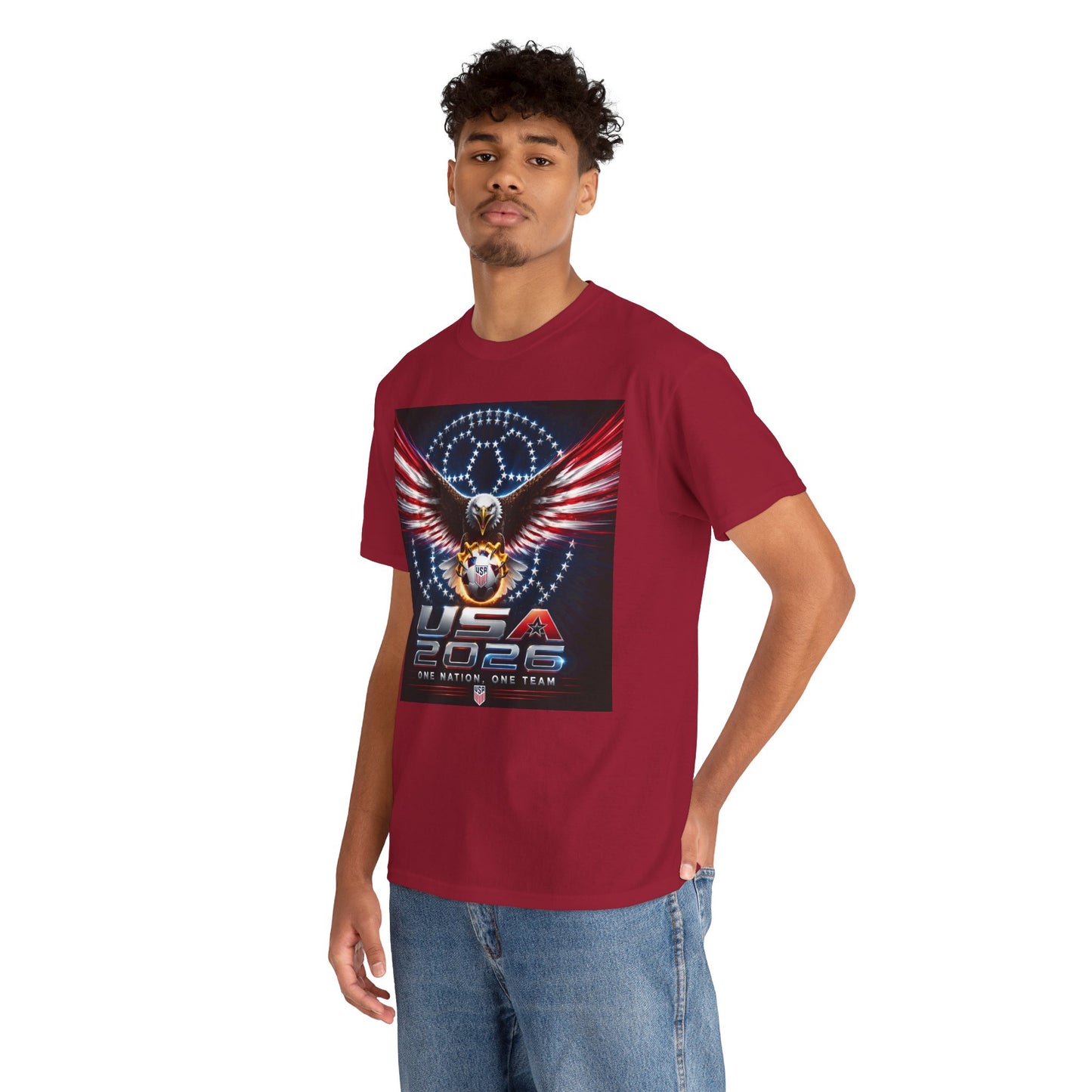 USA 2026 World Cup T-Shirt —  One Nation One Team cotton T-Shirt