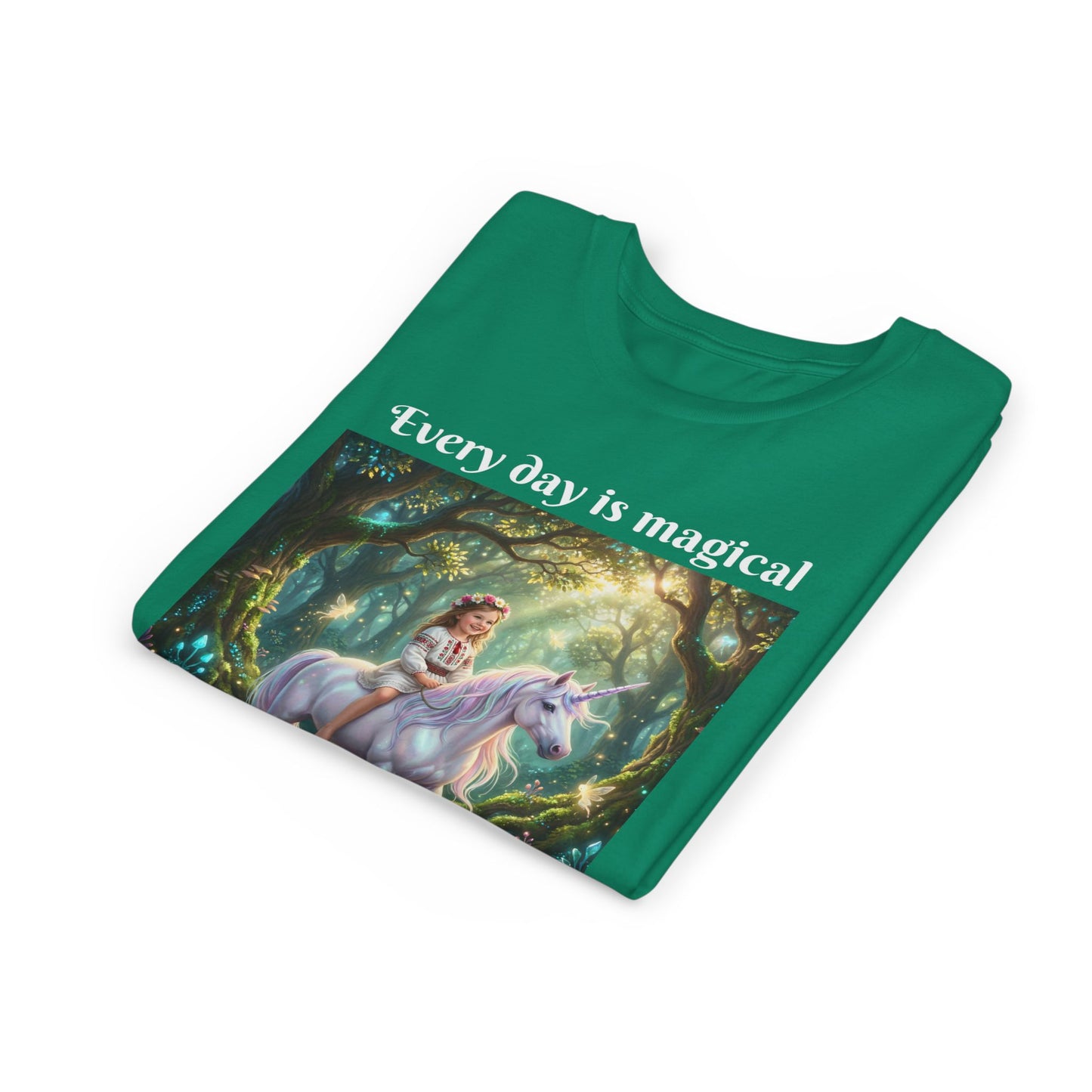 Custom T-Shirt "Princess on Unicorn" – Personalized with your Child Face