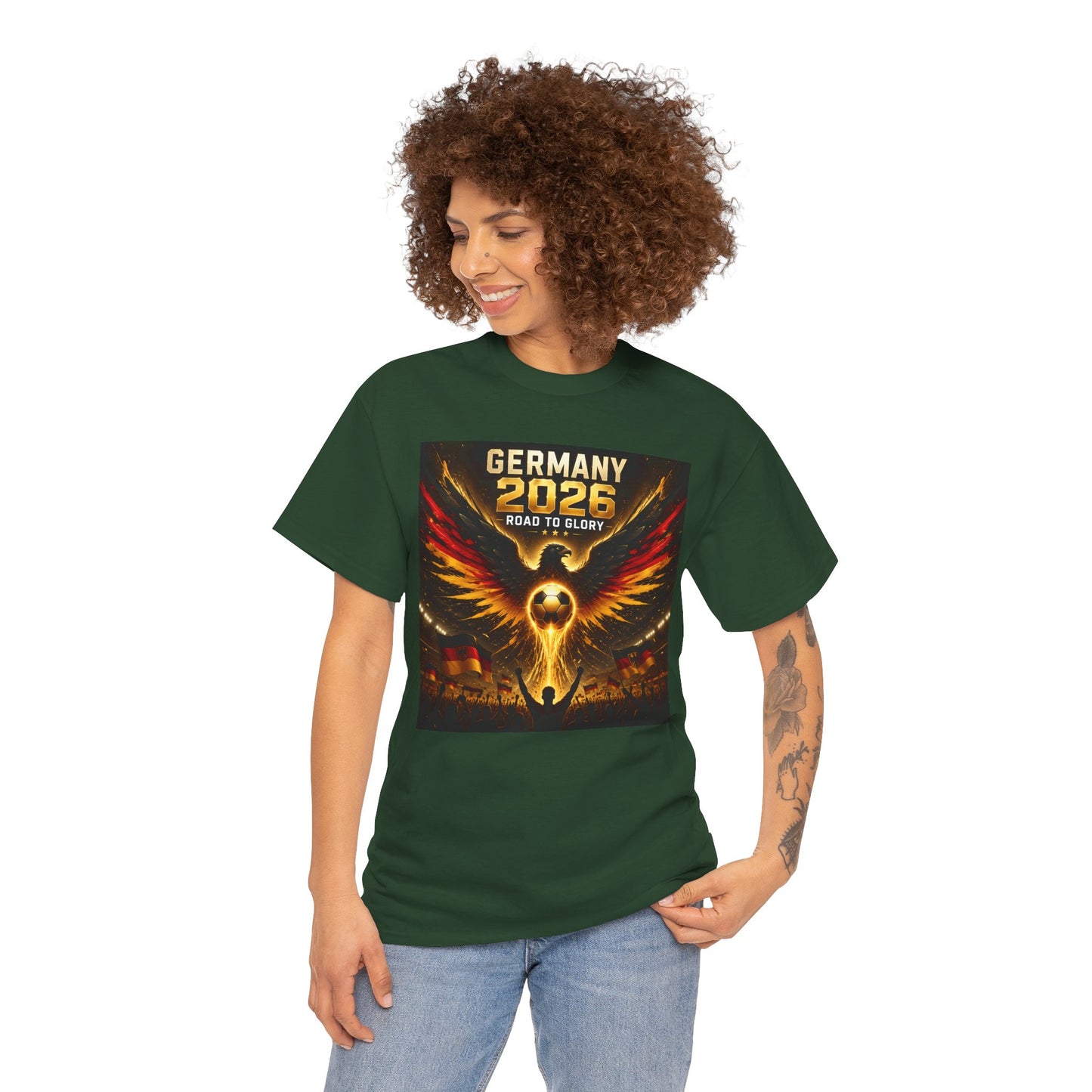 USA 2026 World Cup T-Shirt - Germany 2026 — Flaming Phoenix Football Fan Tee