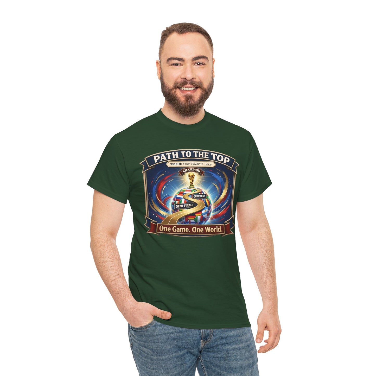 World Cup 2026 Cotton T-Shirt — “One Game. One World”