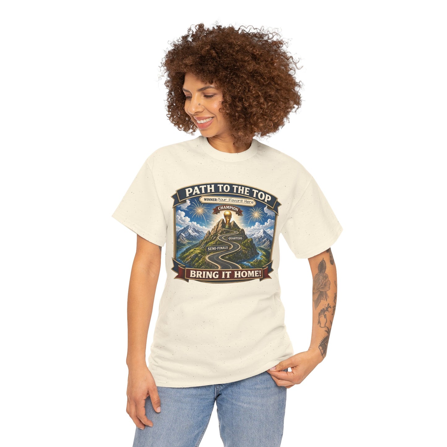 World Cup 2026 Cotton T-Shirt — “Your Favorite at the Top”