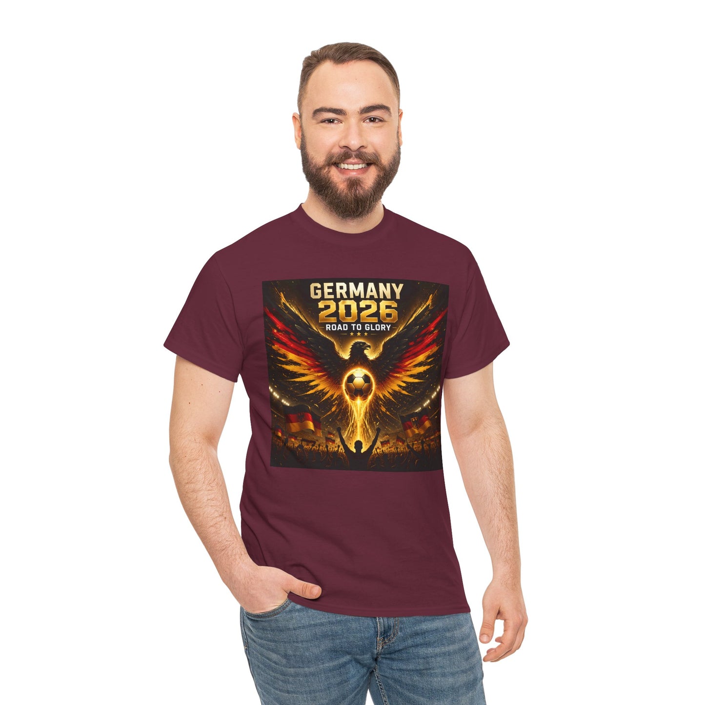 USA 2026 World Cup T-Shirt - Germany 2026 — Flaming Phoenix Football Fan Tee
