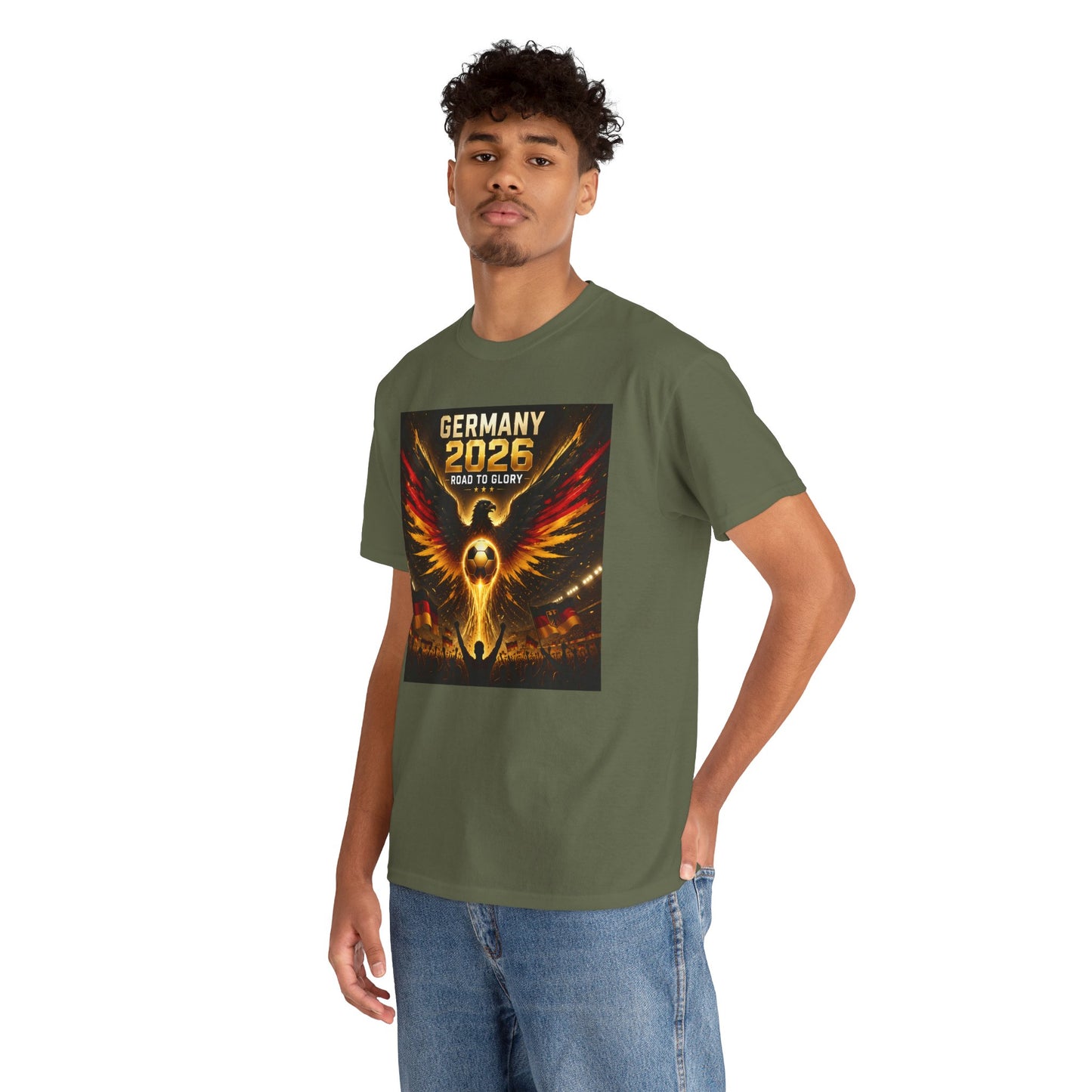 USA 2026 World Cup T-Shirt - Germany 2026 — Flaming Phoenix Football Fan Tee