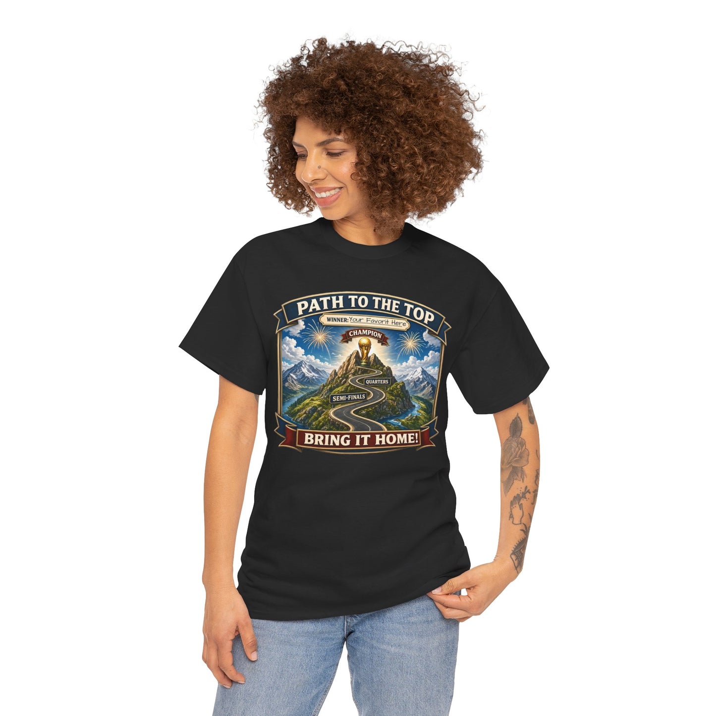 World Cup 2026 Cotton T-Shirt — “Your Favorite at the Top”