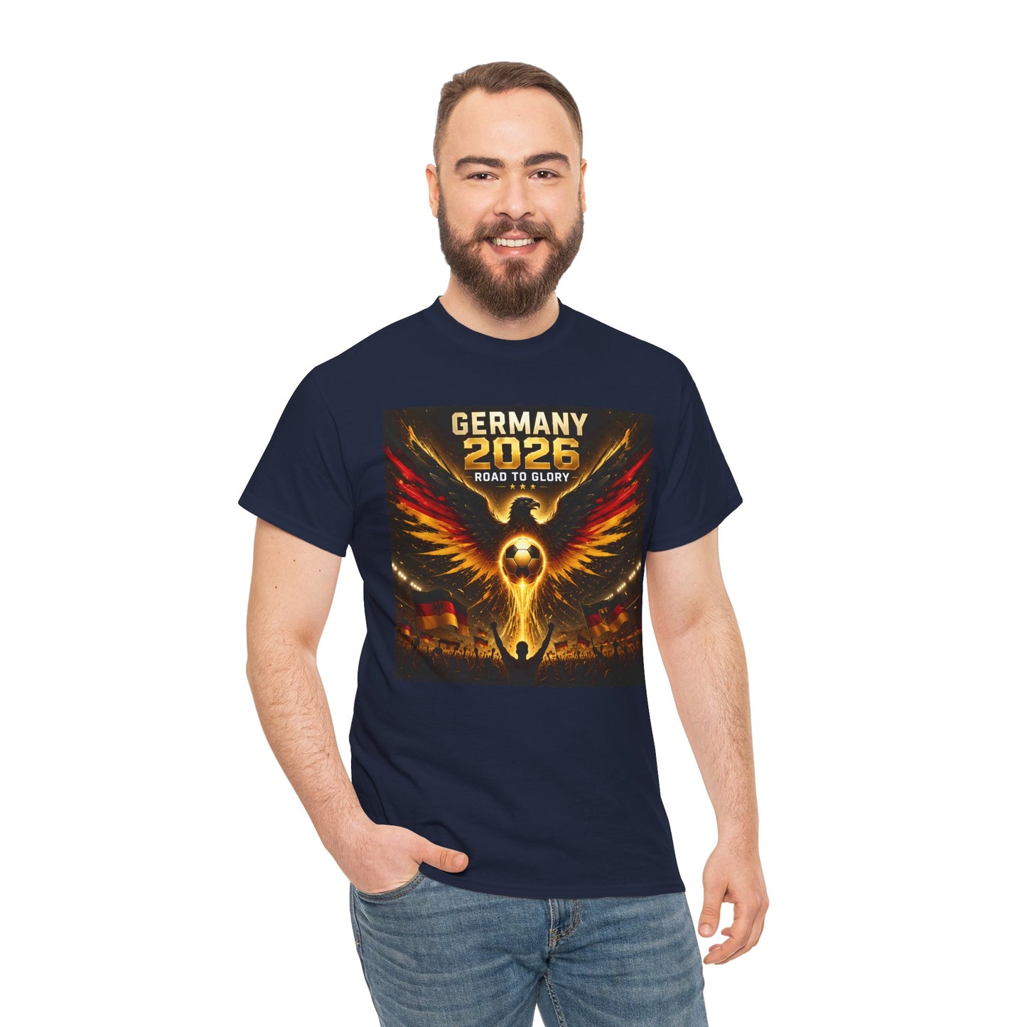USA 2026 World Cup T-Shirt - Germany 2026 — Flaming Phoenix Football Fan Tee