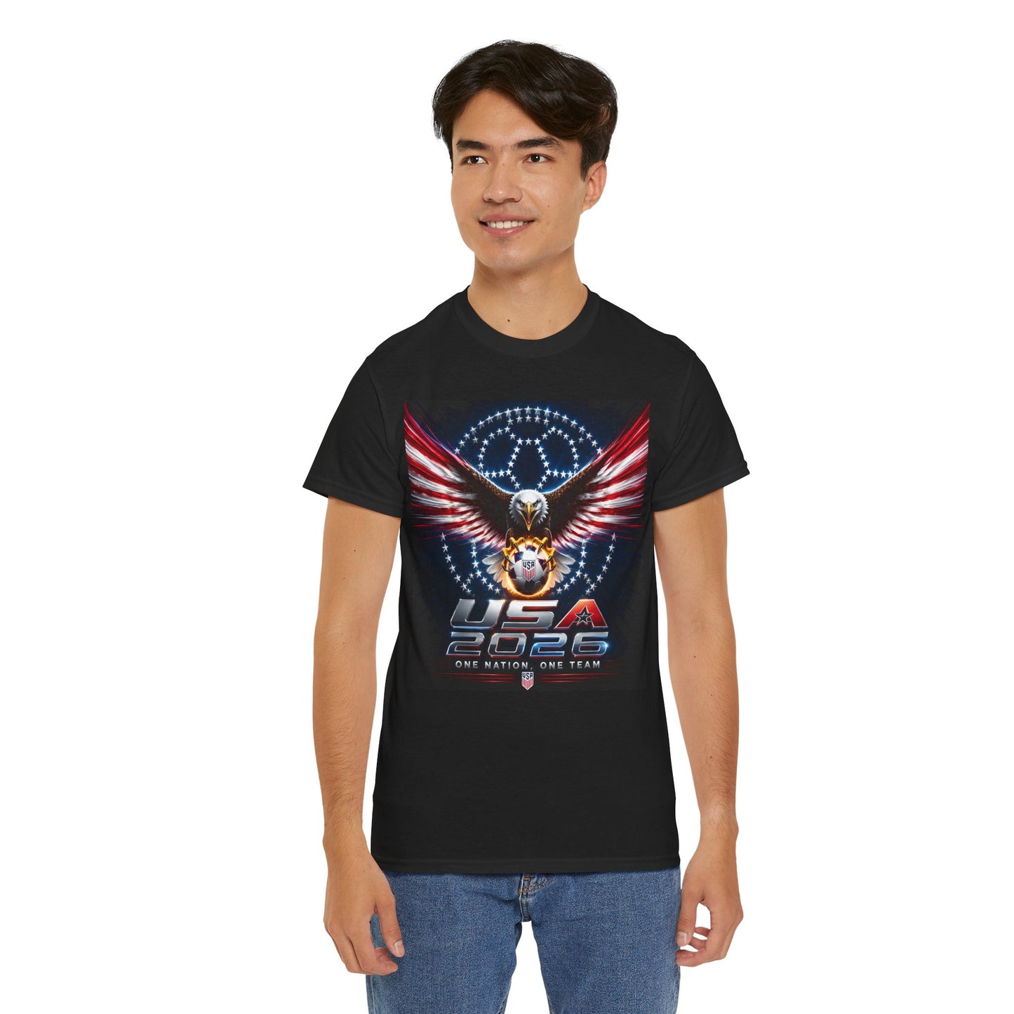 USA 2026 World Cup T-Shirt —  One Nation One Team cotton T-Shirt