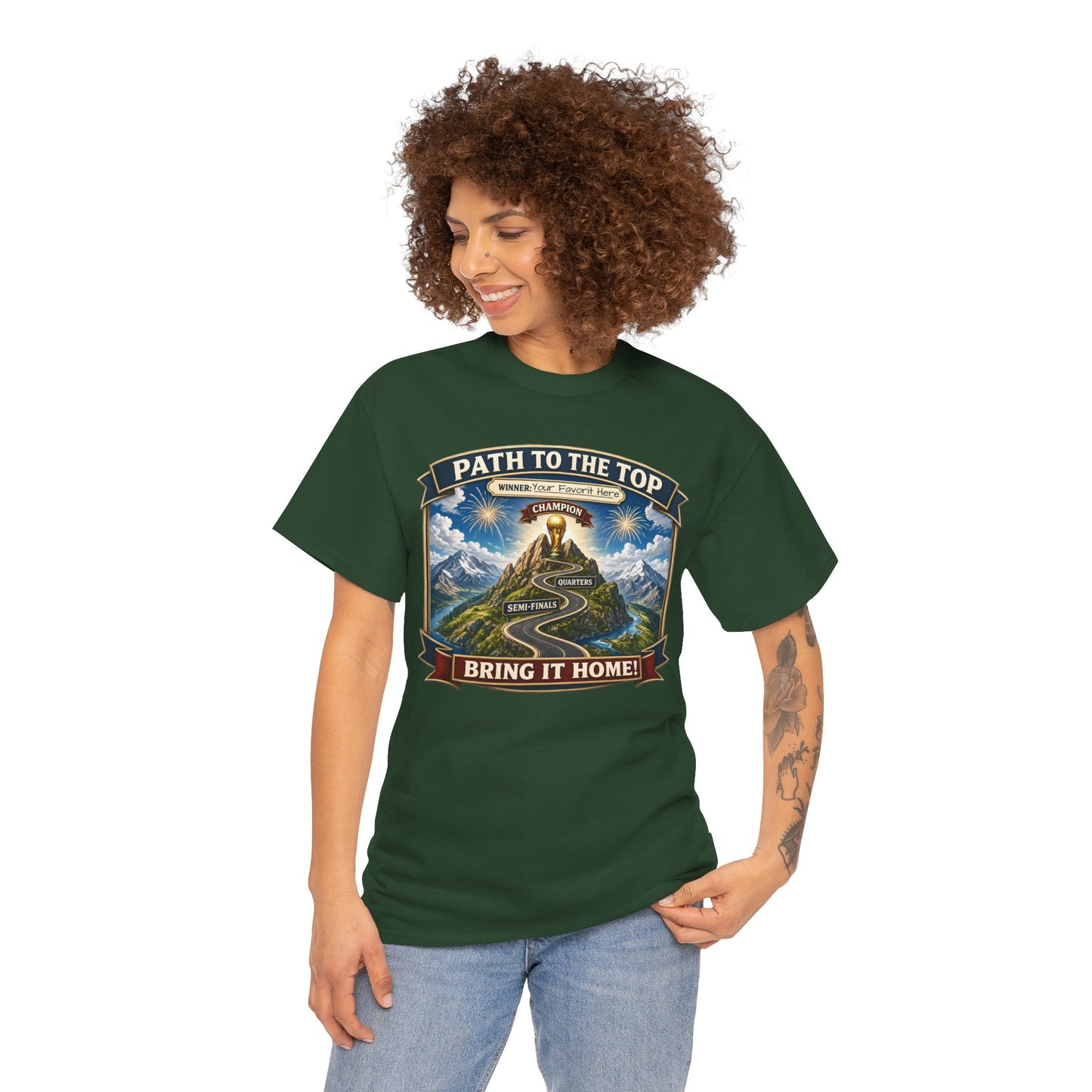World Cup 2026 Cotton T-Shirt — “Your Favorite at the Top”