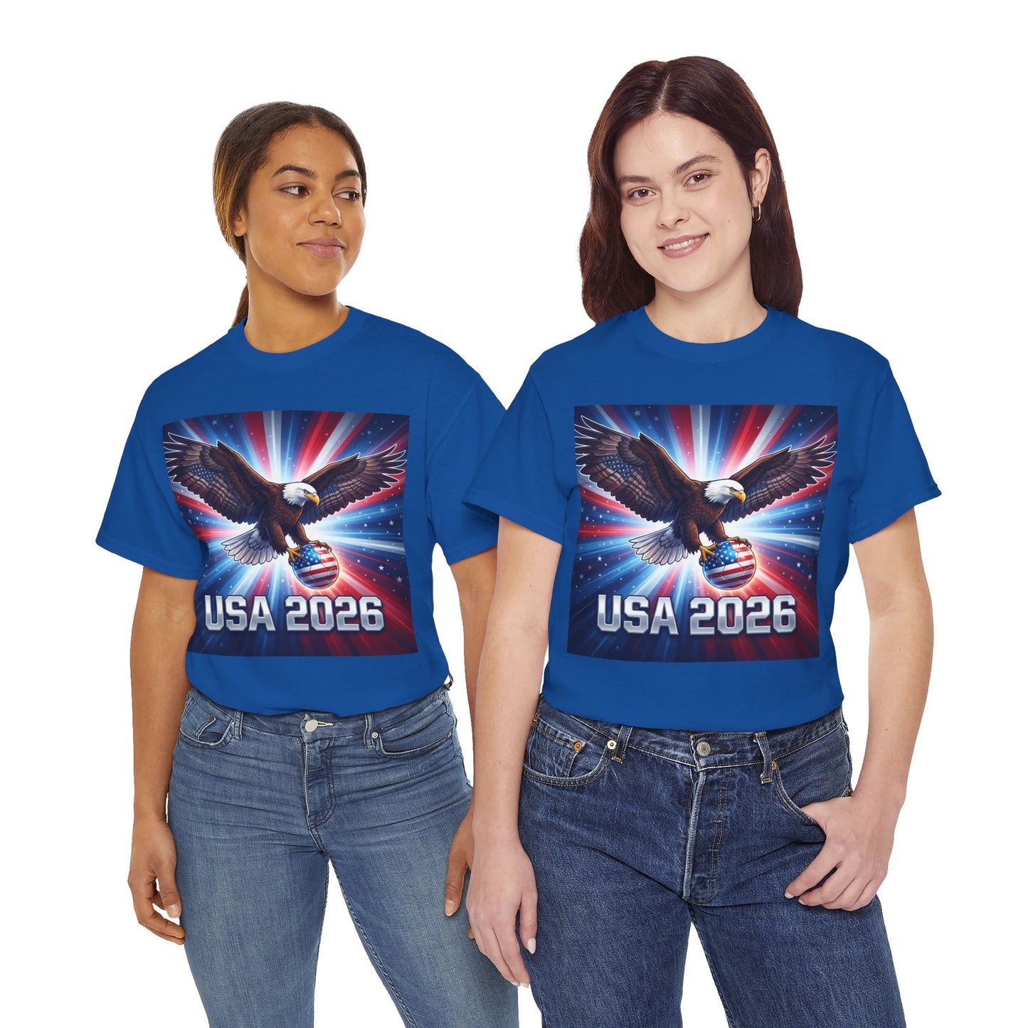 USA 2026 World Cup T-Shirt — Patriotic American Flag Design