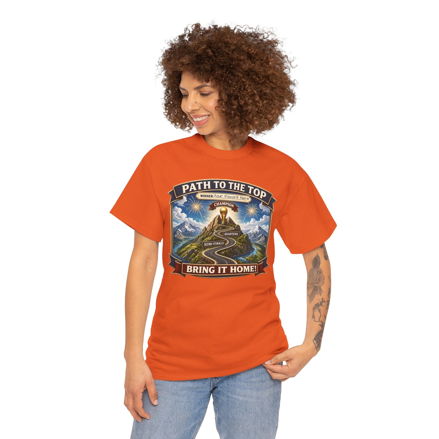 World Cup 2026 Cotton T-Shirt — “Your Favorite at the Top”