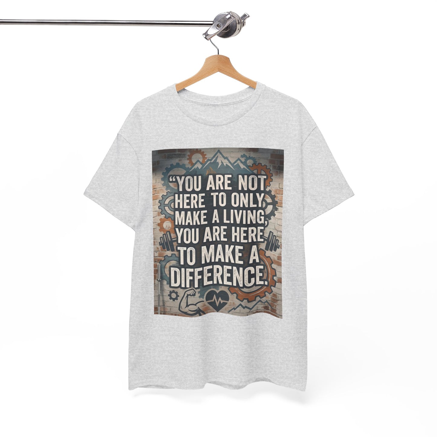 "Make a Difference" T-Shirt — Inspirational Quote Graphic T-Shirt