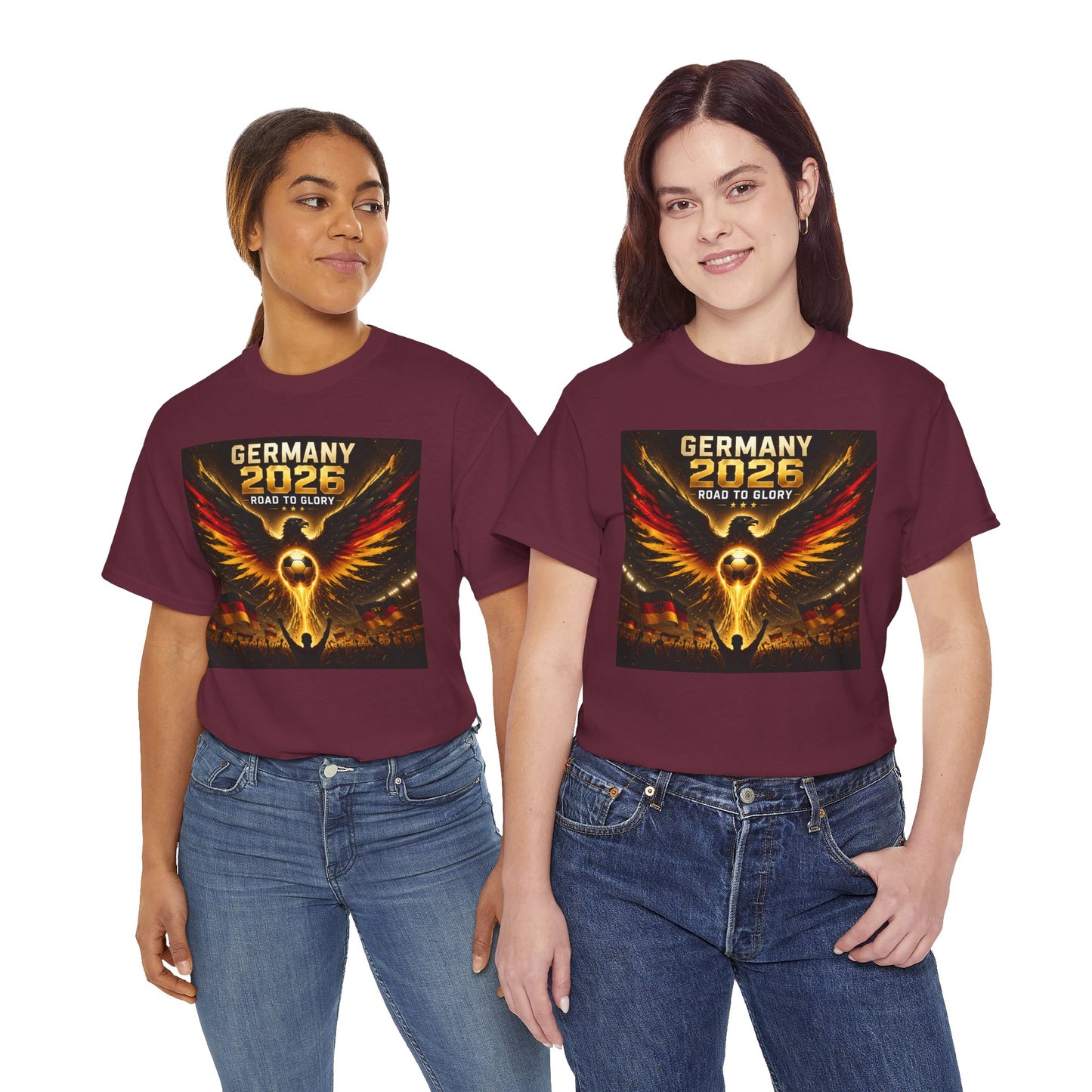 USA 2026 World Cup T-Shirt - Germany 2026 — Flaming Phoenix Football Fan Tee