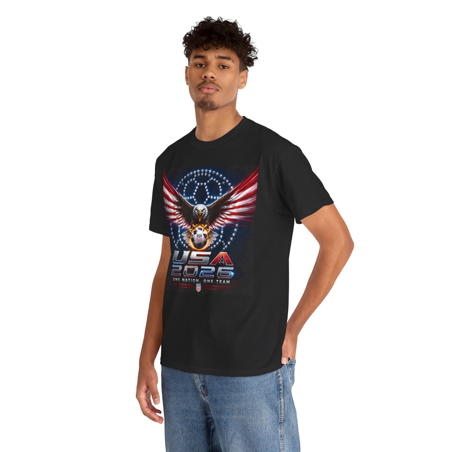USA 2026 World Cup T-Shirt —  One Nation One Team cotton T-Shirt