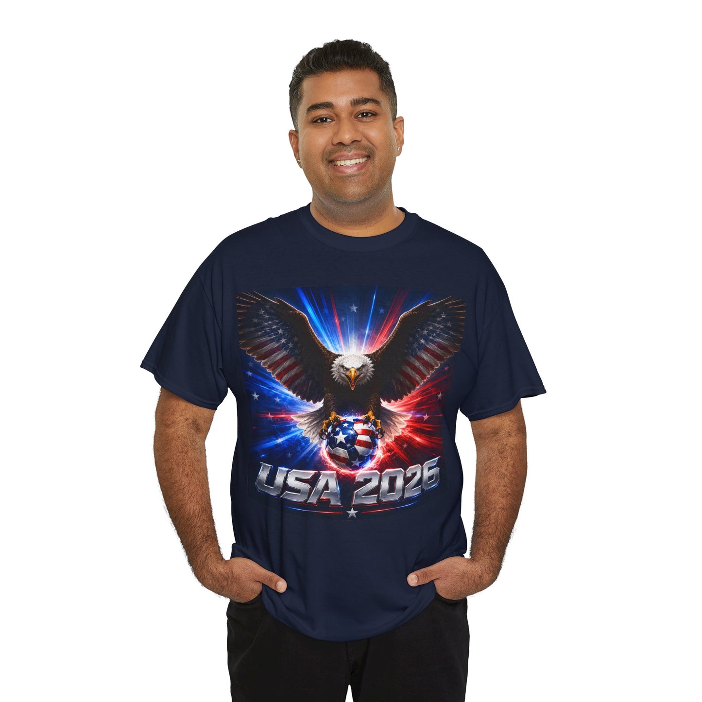 USA 2026 World Cup T-Shirt — USA Fans American Flag Design