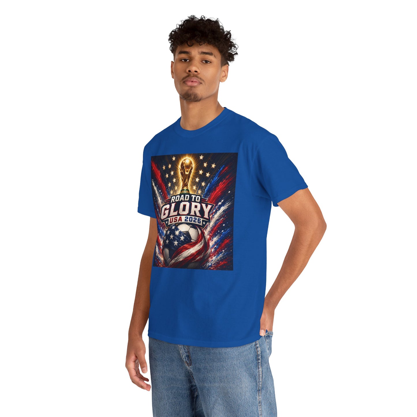 USA 2026 World Cup T-Shirt - Road to Glory Soccer Cotton T-Shirt