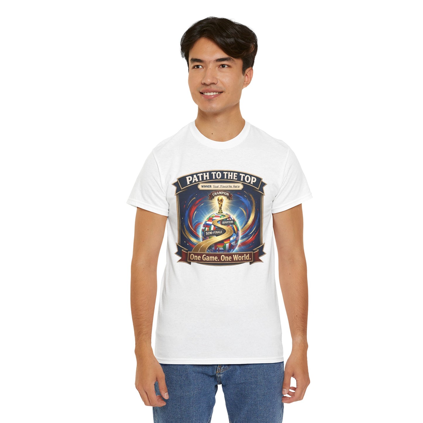 World Cup 2026 Cotton T-Shirt — “One Game. One World”