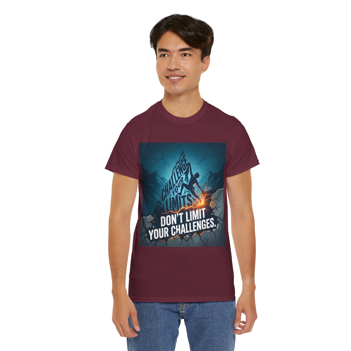 Motivational T-Shirts - "Don't Limit Your Challenges" Inspirational Breakthrough T-Shirt