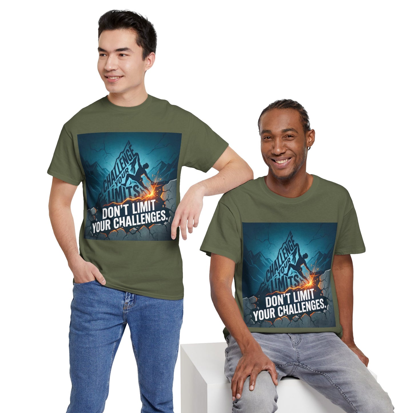 Motivational T-Shirts - "Don't Limit Your Challenges" Inspirational Breakthrough T-Shirt