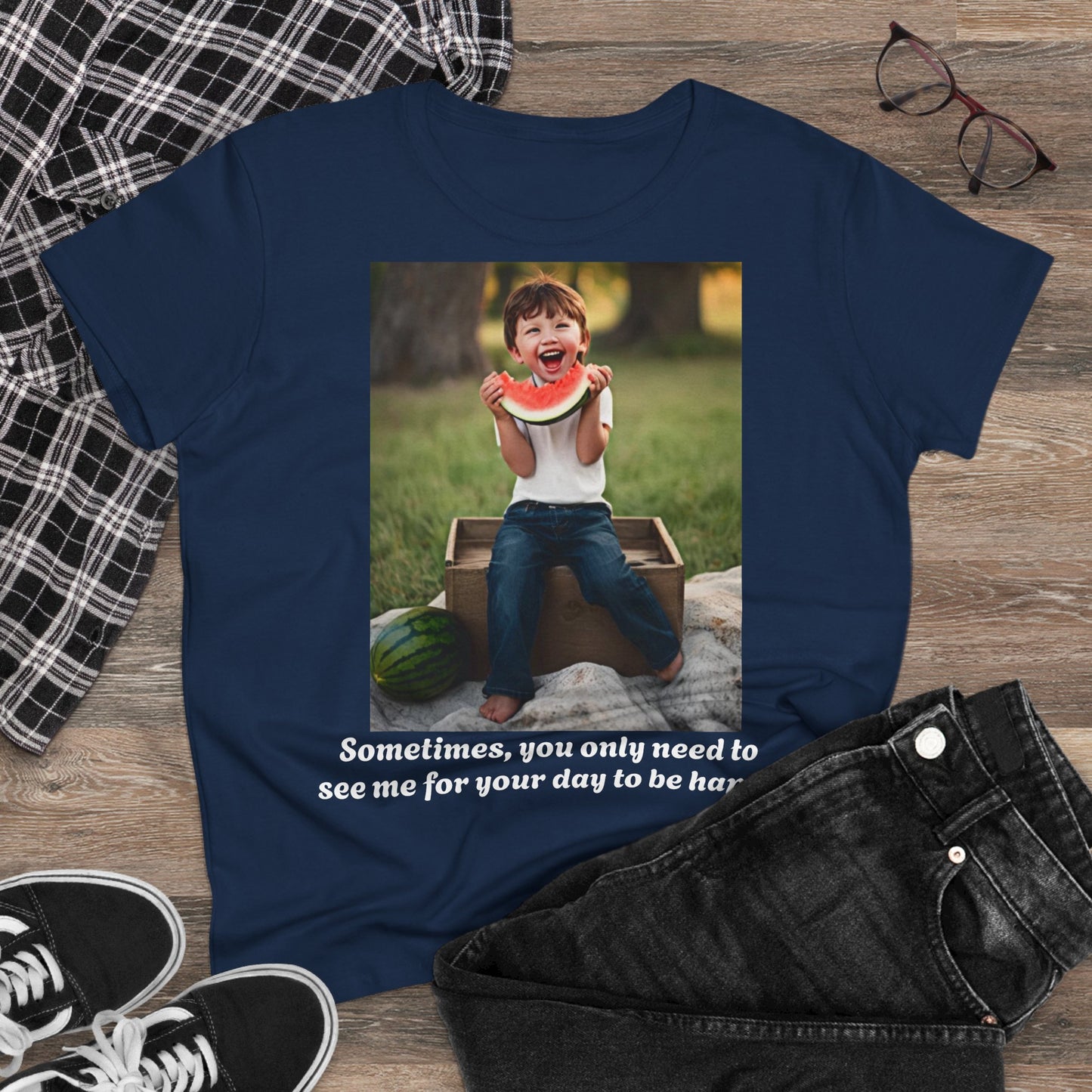 Customizable Women's Midweight Cotton Tee