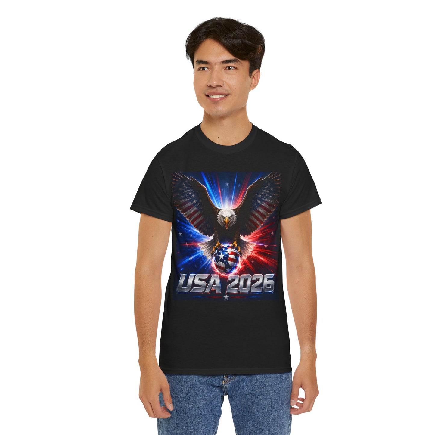 USA 2026 World Cup T-Shirt — USA Fans American Flag Design