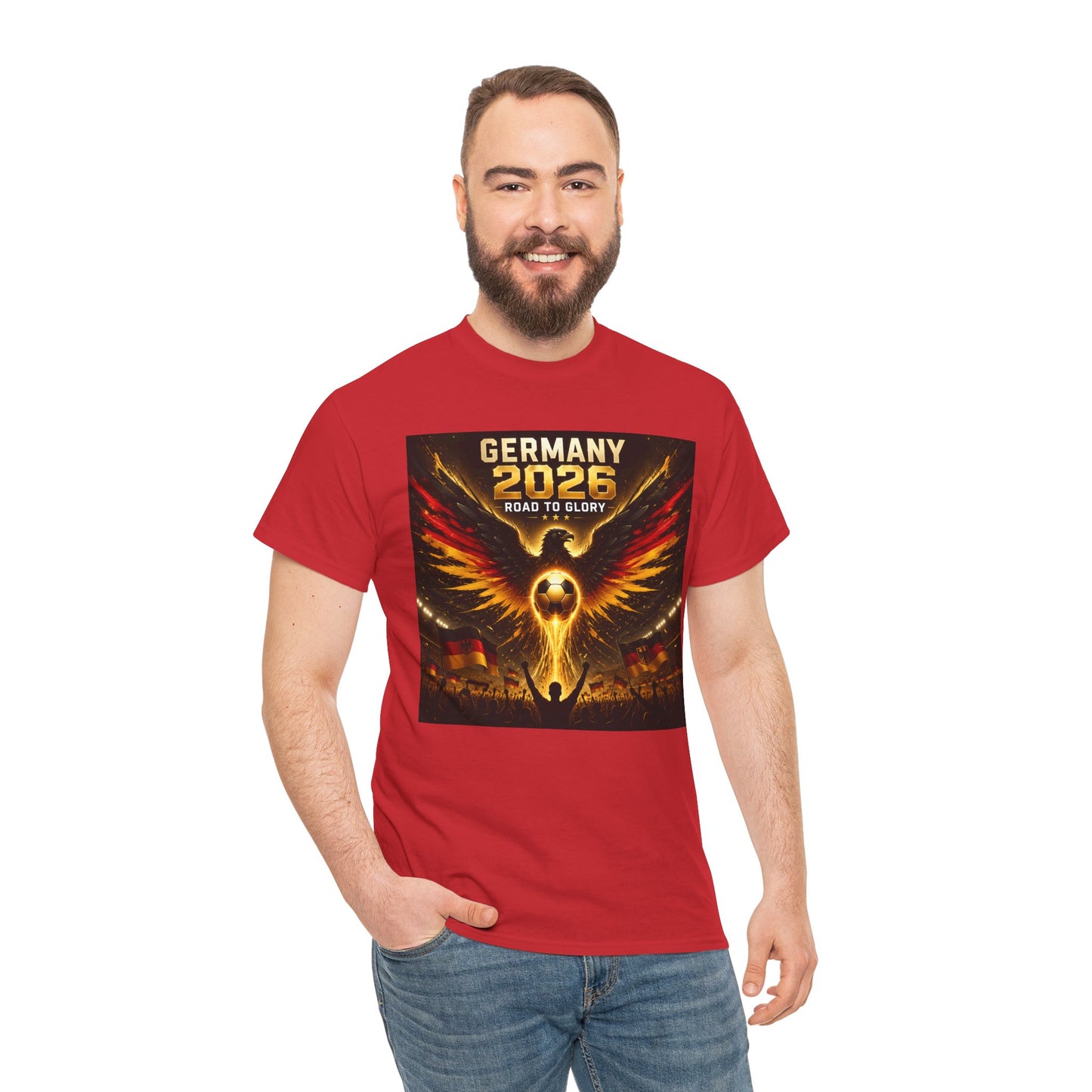 USA 2026 World Cup T-Shirt - Germany 2026 — Flaming Phoenix Football Fan Tee
