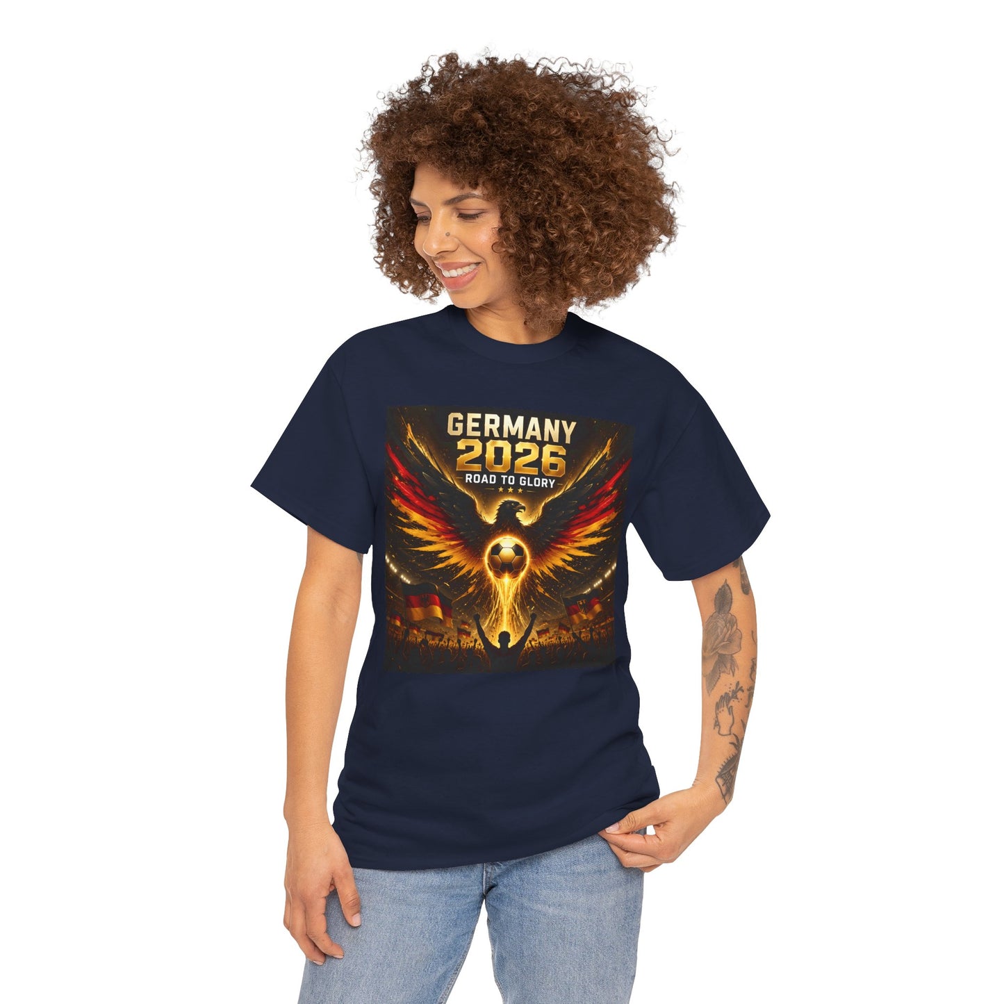 USA 2026 World Cup T-Shirt - Germany 2026 — Flaming Phoenix Football Fan Tee
