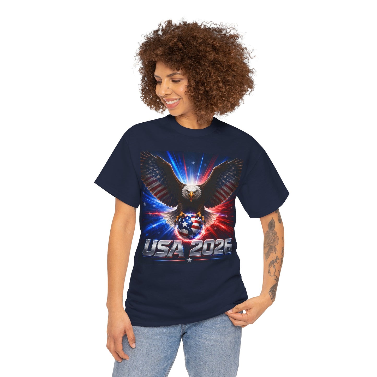 USA 2026 World Cup T-Shirt — USA Fans American Flag Design