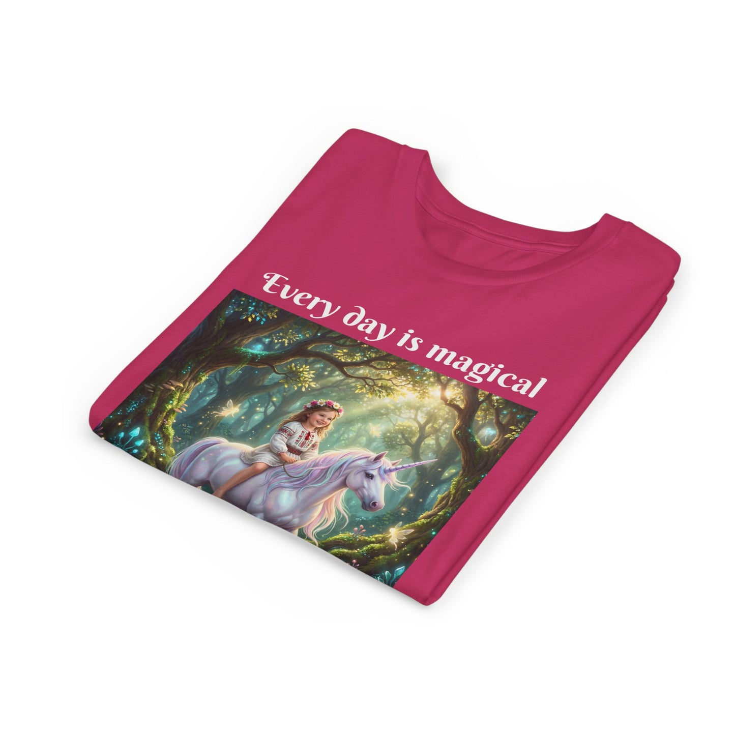 Custom T-Shirt "Princess on Unicorn" – Personalized with your Child Face