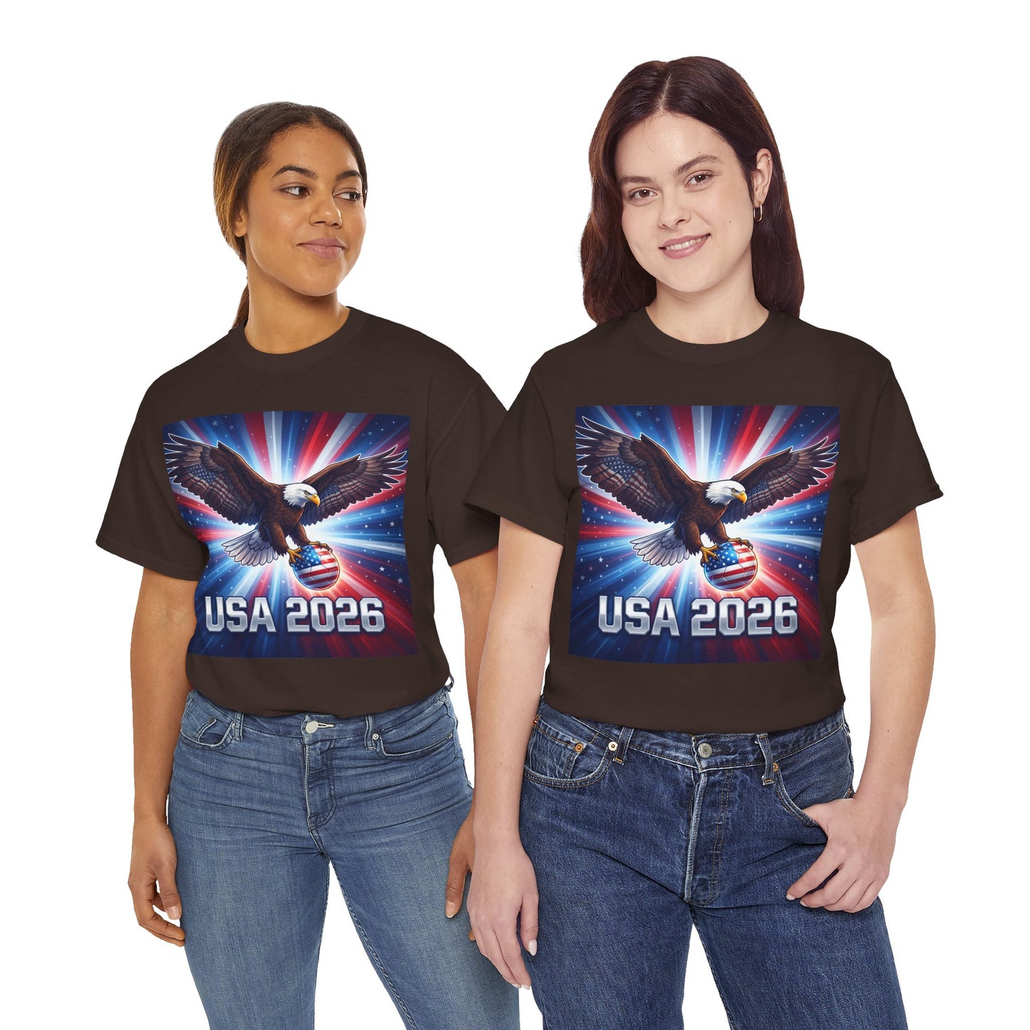 USA 2026 World Cup T-Shirt — Patriotic American Flag Design