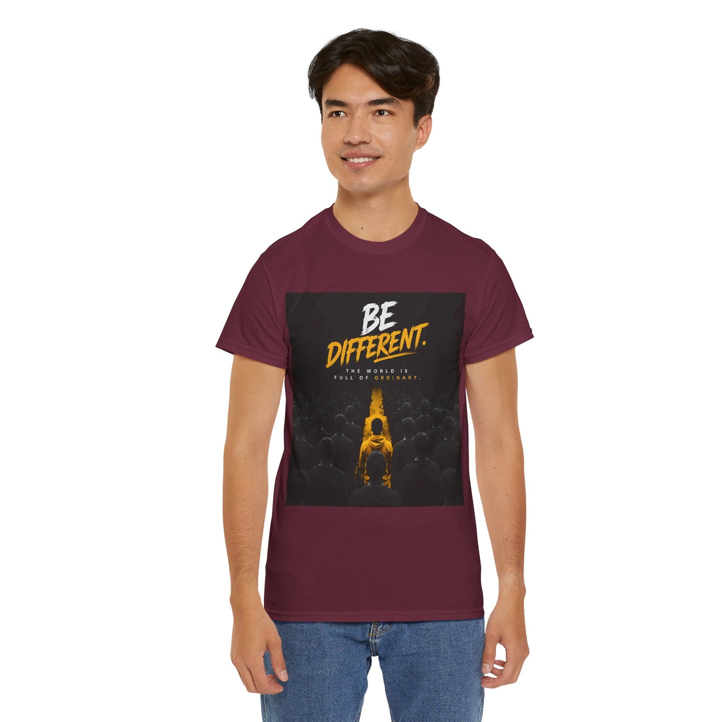 Motivational T-Shirts  "Be Different"  — Inspirational Graphic Cotton T-Shirt