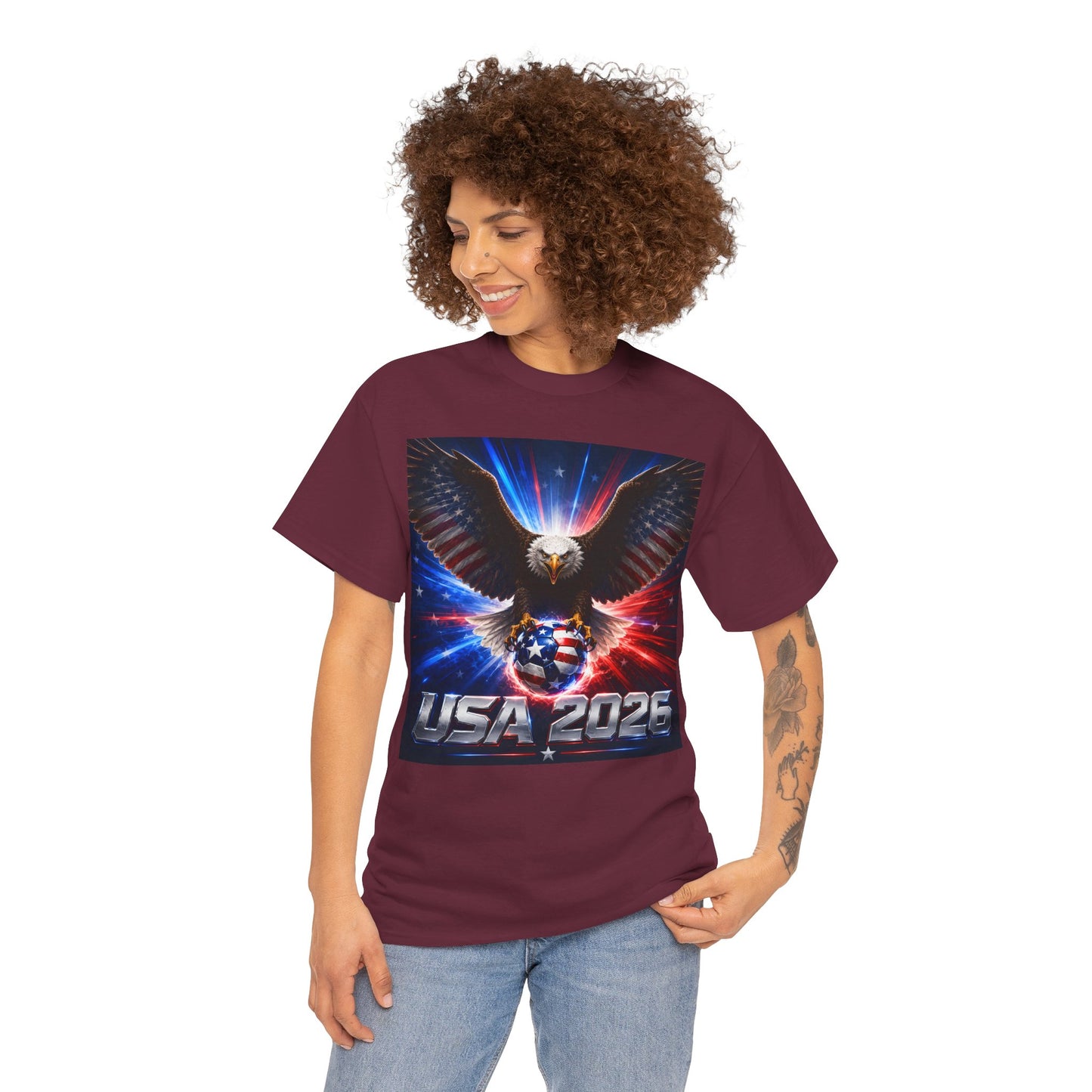USA 2026 World Cup T-Shirt — USA Fans American Flag Design