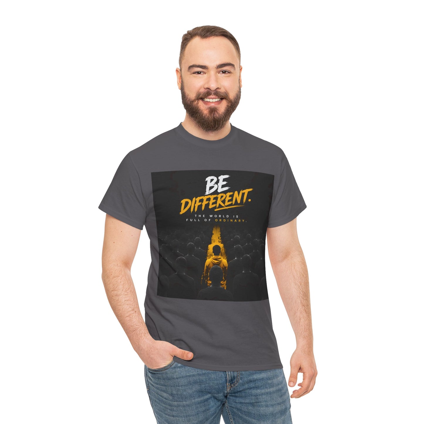 Motivational T-Shirts  "Be Different"  — Inspirational Graphic Cotton T-Shirt