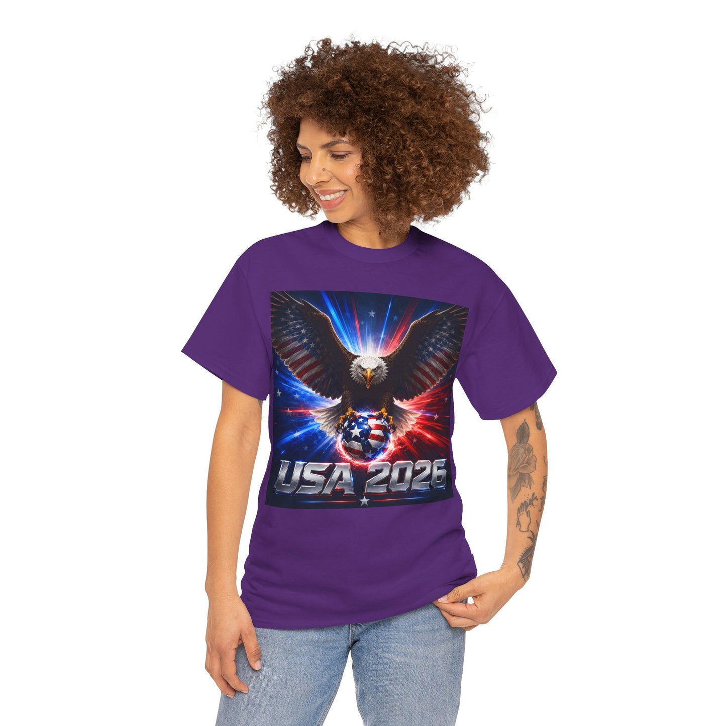 USA 2026 World Cup T-Shirt — USA Fans American Flag Design